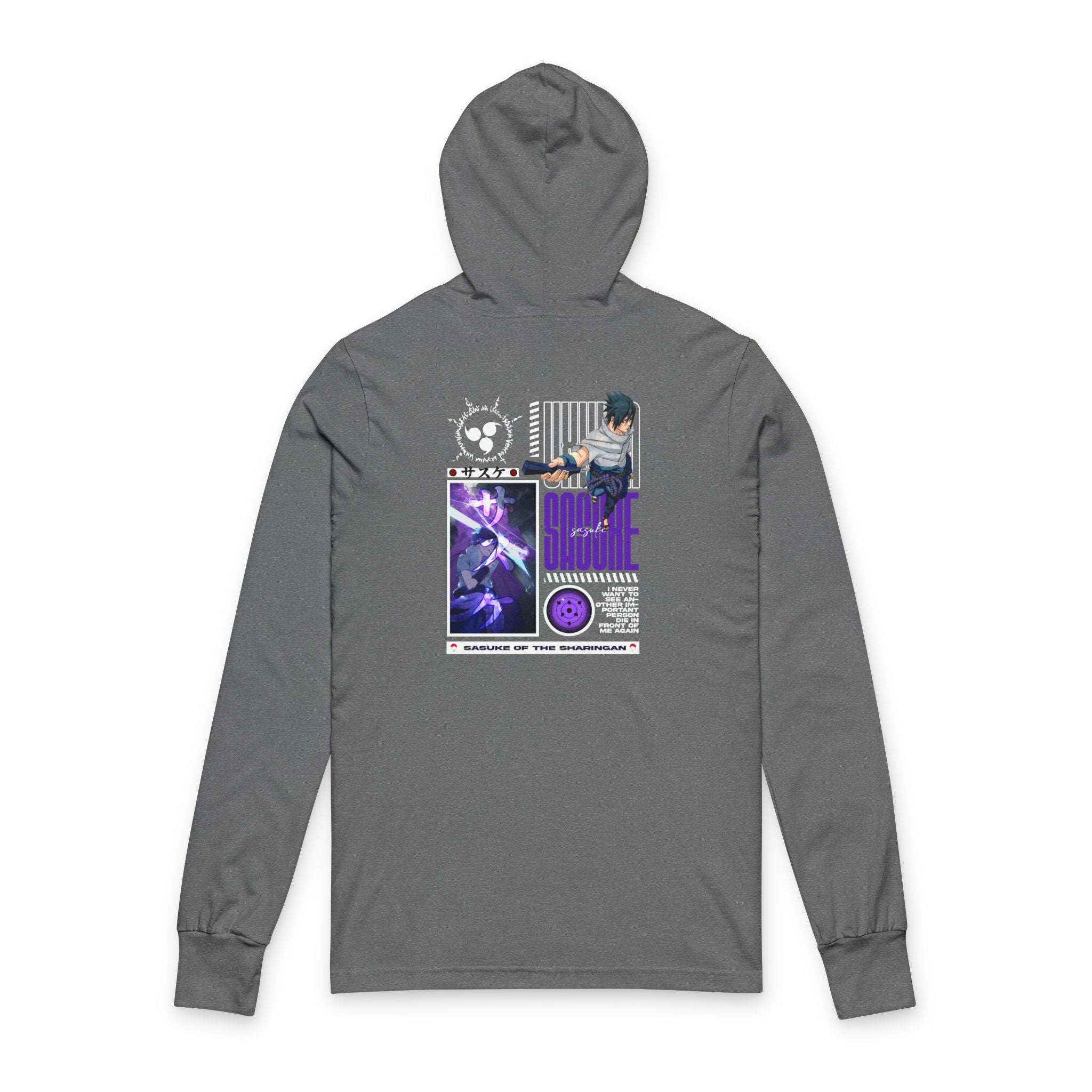 Sasuke - Soft Long Sleeve Naruto  Hoody