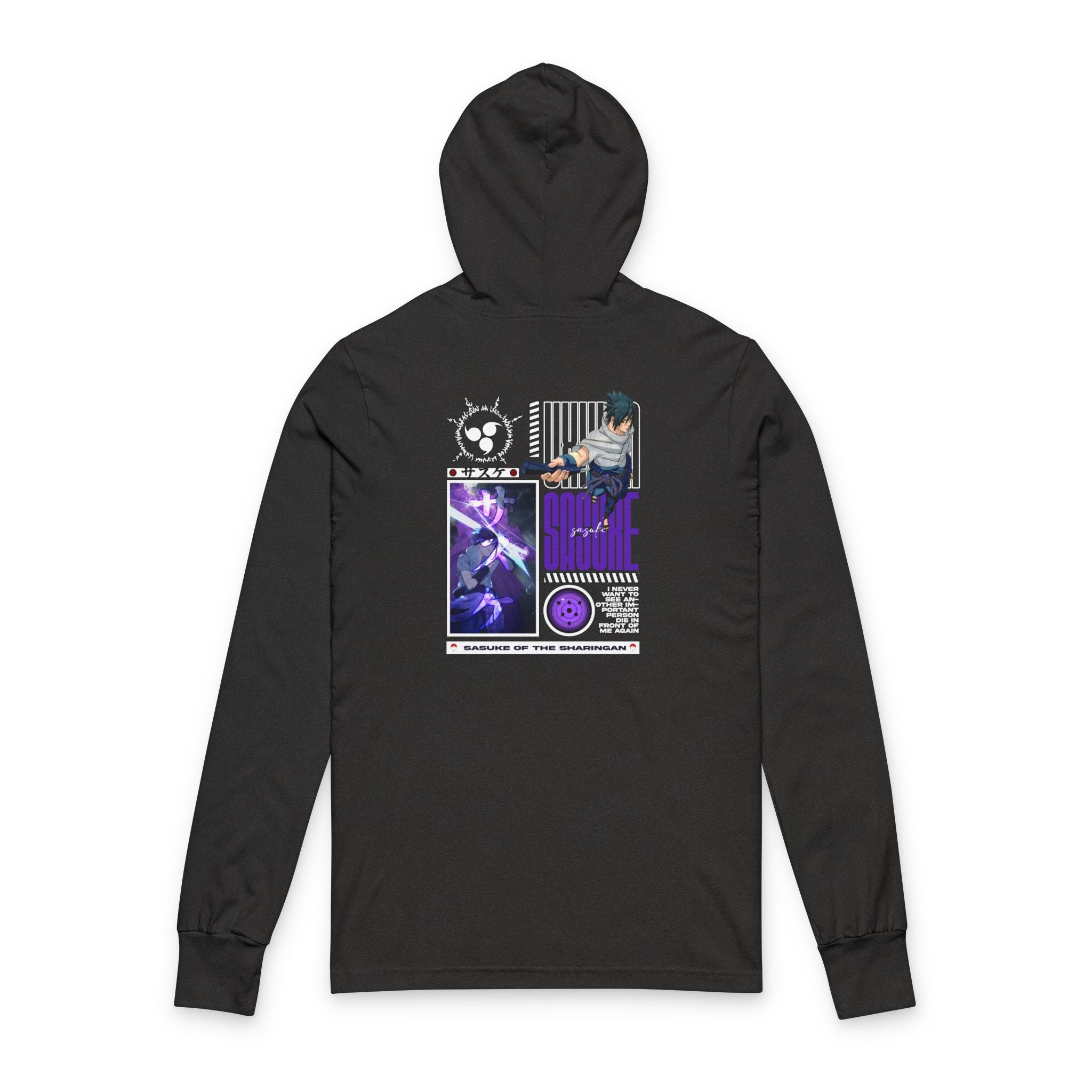 Sasuke - Soft Long Sleeve Naruto  Hoody